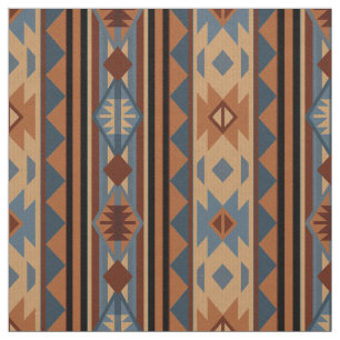 Southwest Design Adobe Gray Brown Tribal Pattern Fabric