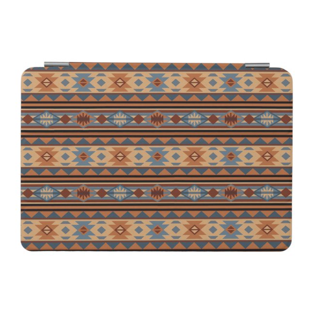 Southwest Design Adobe Gray Brown Tribal Pattern iPad Mini Cover (Horizontal)