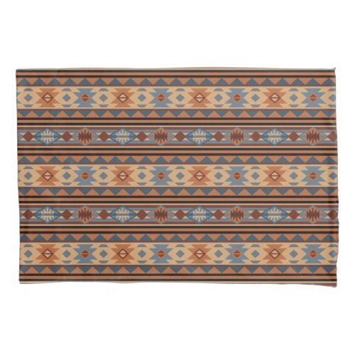 Southwest Design Adobe Gray Brown Tribal Pattern Pillow Case