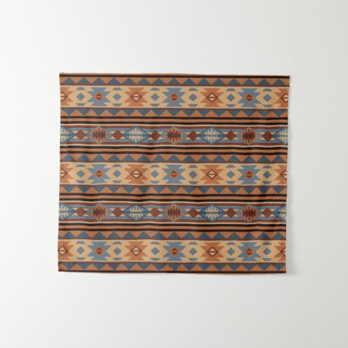 Southwest Design Adobe Gray Brown Tribal Pattern Tapestry