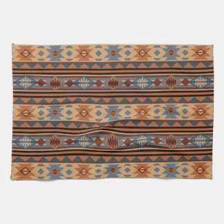 Southwest Design Adobe Gray Brown Tribal Pattern Towel