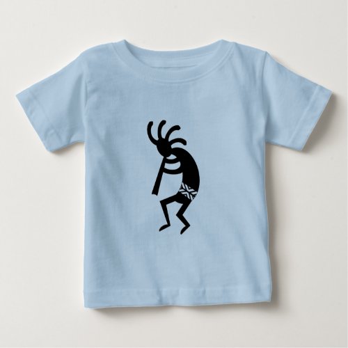 Southwest Design Dancing Kokopelli Baby T_Shirt