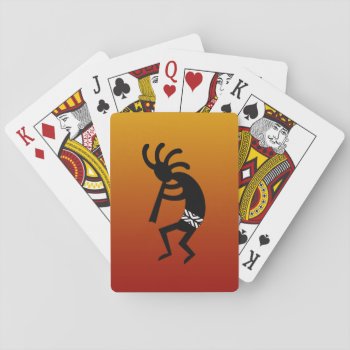 Southwest Design Dancing Kokopelli Playing Cards by macdesigns2 at Zazzle