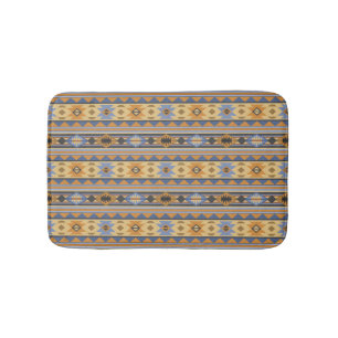 Southwest Design Green Brown Tan Bath Mat