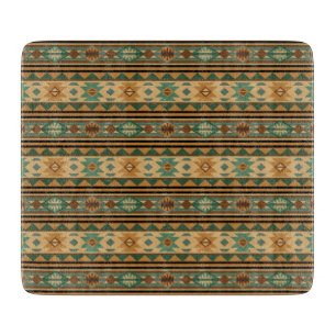 Southwest Design Green Brown Tan Cutting Board