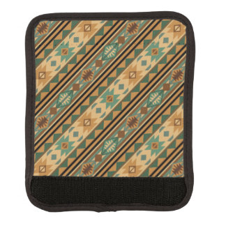 Southwest Design Green Brown Tan Luggage Handle Wrap