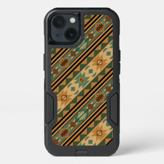 Southwest Design Green Brown Tan iPhone 13 Case