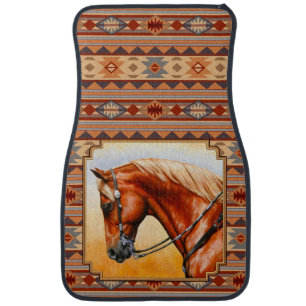 Southwest Design Quarter Horse Car Mat