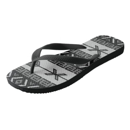 Southwest Design Tribal Aztec Pattern Flip Flops