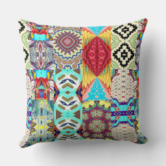 SOUTHWEST DESIGNER COLLAGE THROW PILLOW
