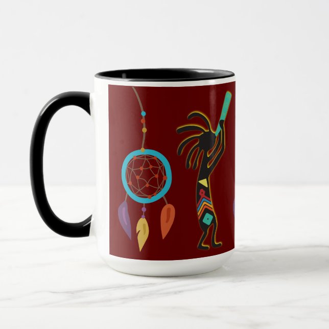 Southwest Dreamcatchers Kokopelli Mug (Left)