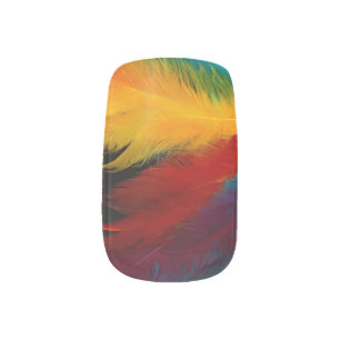 Southwest Feather Abstract  Minx Nail Art