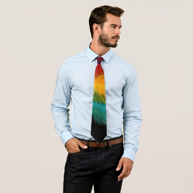 Southwest Feather Abstract  Neck Tie (In Situ)