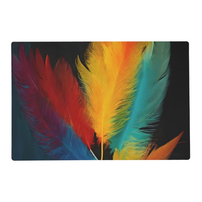 Southwest Feather Abstract  Placemat (Front)