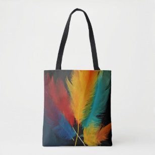Southwest Feather Abstract  Tote Bag