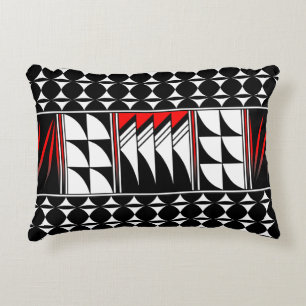 Southwest Feather Blessing in Red Accent Pillow