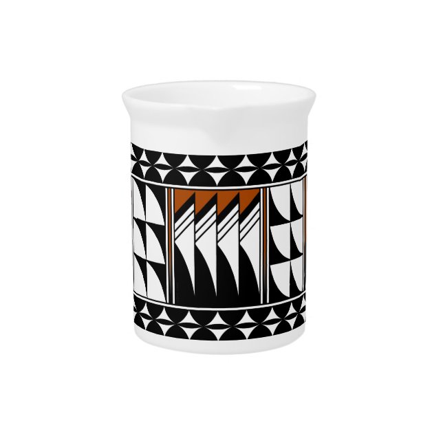 Southwest Feather Blessings Beverage Pitcher (Front)