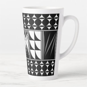  Southwest Feather Blessings in Gray Latte Mug
