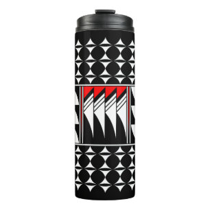 Southwest Feather Blessings in Red Thermal Tumbler