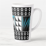 Southwest Feather Blessings in Turquoise Latte Mug