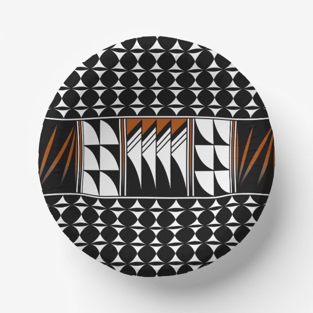 Southwest Feather Blessings Paper Bowls (Front)