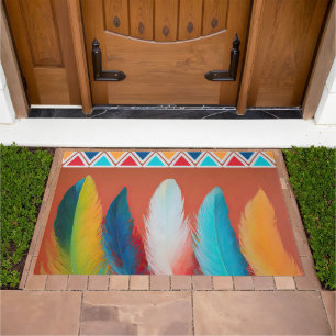 Southwest Feathers Doormat