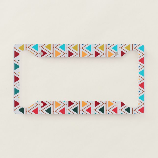 Southwest Feathers License Plate Frame (Front)