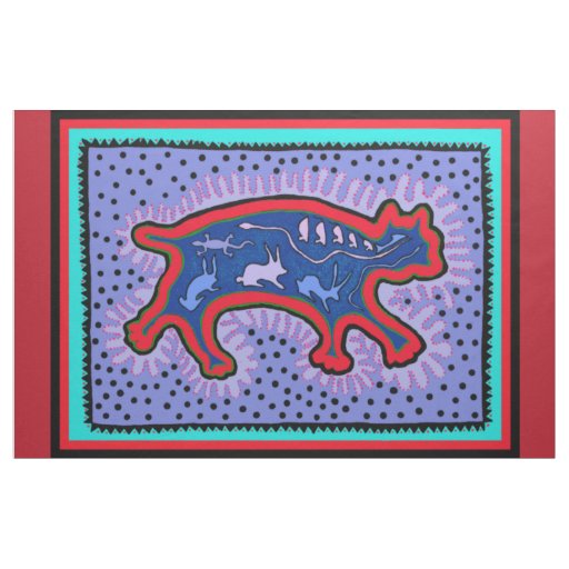 Southwest Feral Cat Designer Fabric