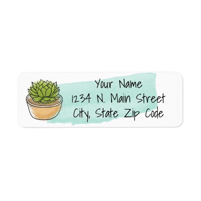 Southwest Floral Flair Label (Front)