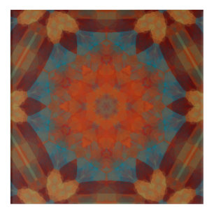 Southwest Flower Mandala Acrylic Print