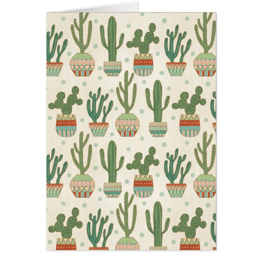 Southwest Geo Step | Cactus Pattern Cards (Front)