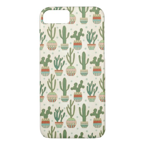 Southwest Geo Step  Cactus Pattern iPhone 87 Case