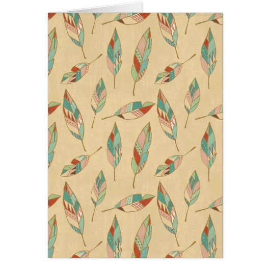 Southwest Geo Step | Coral Feather Pattern (Front)