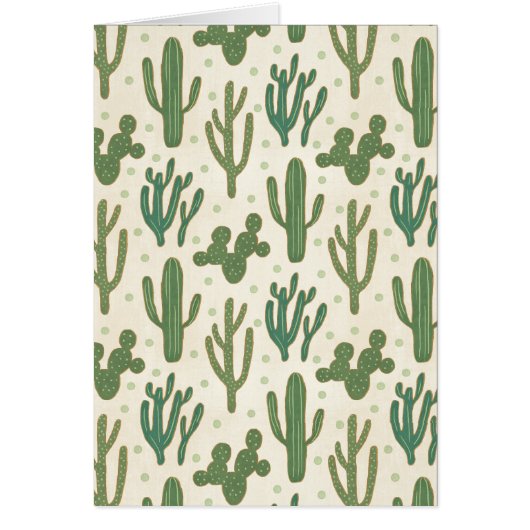 Southwest Geo Step | Desert Cactus Pattern Cards (Front)