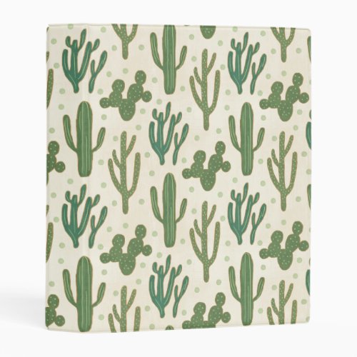 Southwest Geo Step  Desert Cactus Pattern Mini Binder