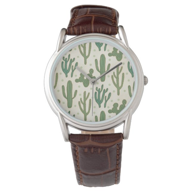 Southwest Geo Step | Desert Cactus Pattern Watch (Front)