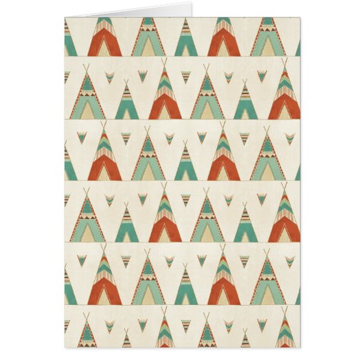 Southwest Geo Step | Geometric Teepee Pattern Cards (Front)