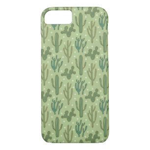 Southwest Geo Step Green Cactus Pattern iPhone 8/7 Case