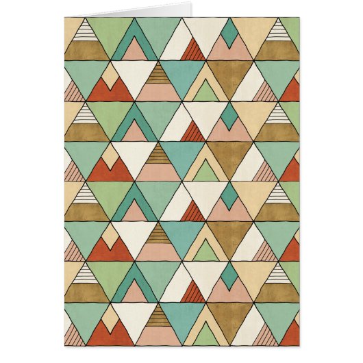 Southwest Geo Step | Hand Drawn Tribal Pattern Cards (Front)