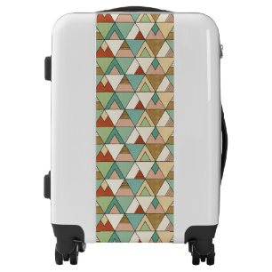 Southwest Geo Step   Hand Drawn Tribal Pattern Luggage