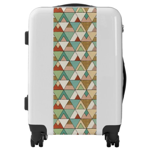 Southwest Geo Step  Hand Drawn Tribal Pattern Luggage