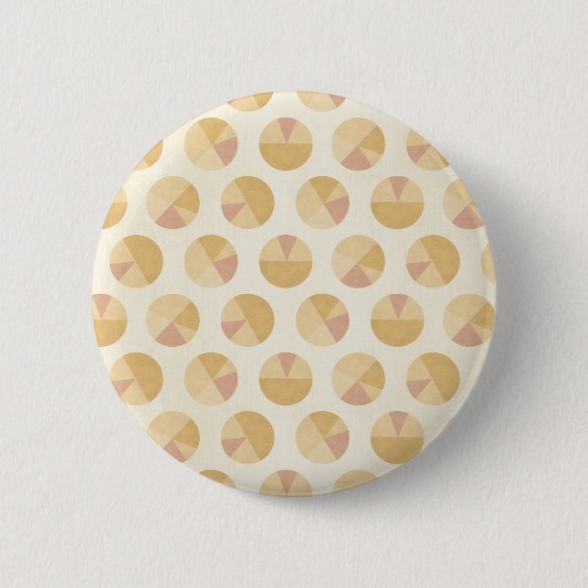 Southwest Geo Step | Orange Circle Pattern Button (Front)