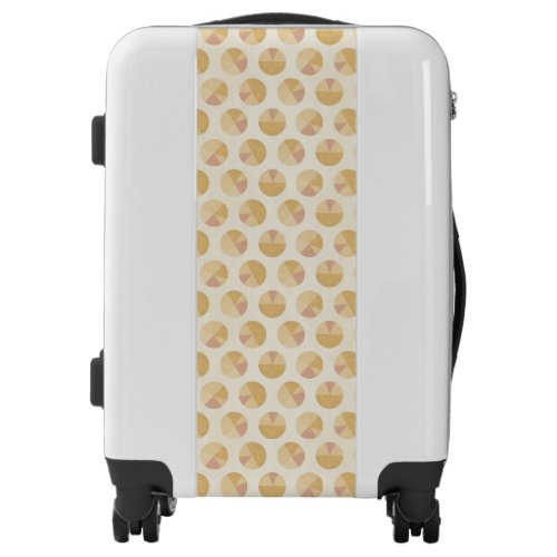 Southwest Geo Step  Orange Circle Pattern Luggage