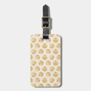 Southwest Geo Step Orange Circle Pattern Luggage Tag
