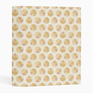 Southwest Geo Step Orange Circle Pattern Mini Binder