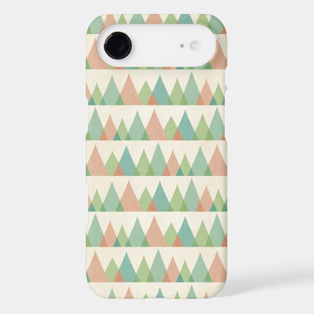 Southwest Geo Step | Teal & Coral Triangles Case-Mate iPhone Case (Back)
