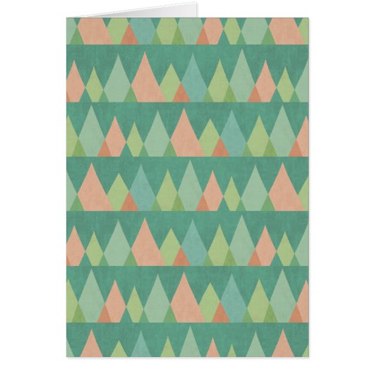 Southwest Geo Step | Teal Triangle Pattern Cards (Front)