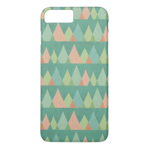 Southwest Geo Step  Teal Triangle Pattern iPhone 8 Plus7 Plus Case