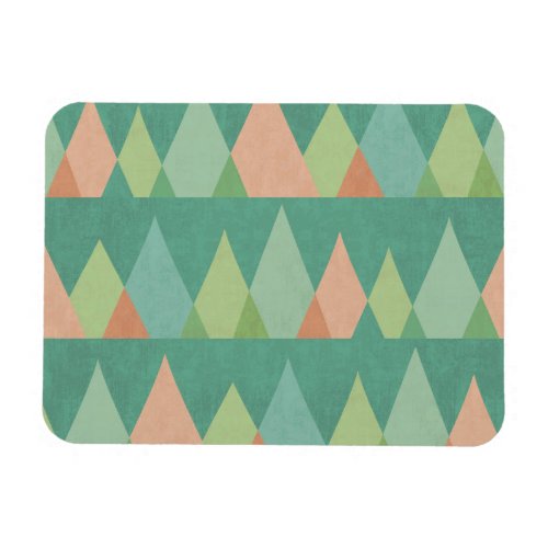 Southwest Geo Step  Teal Triangle Pattern Magnet