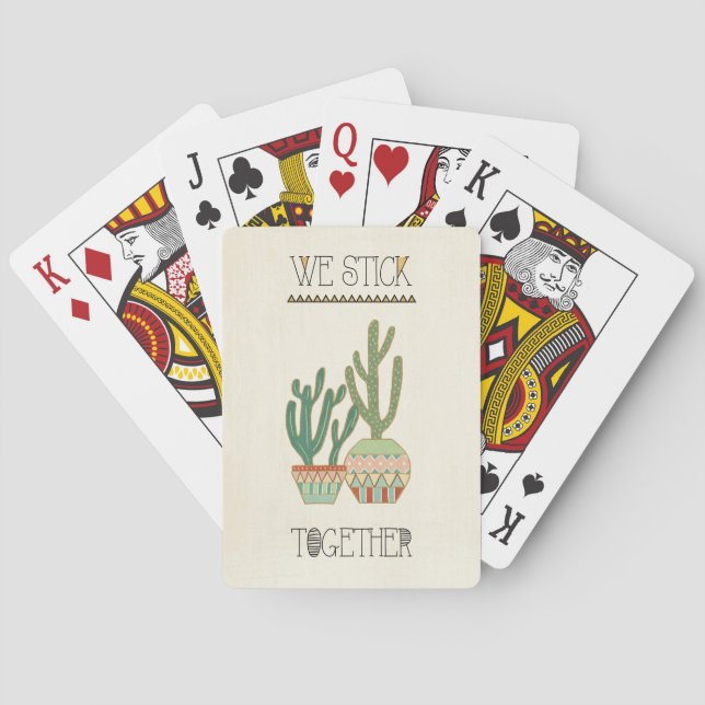 Southwest Geo VIII | We Stick Together Poker Cards (Back)
